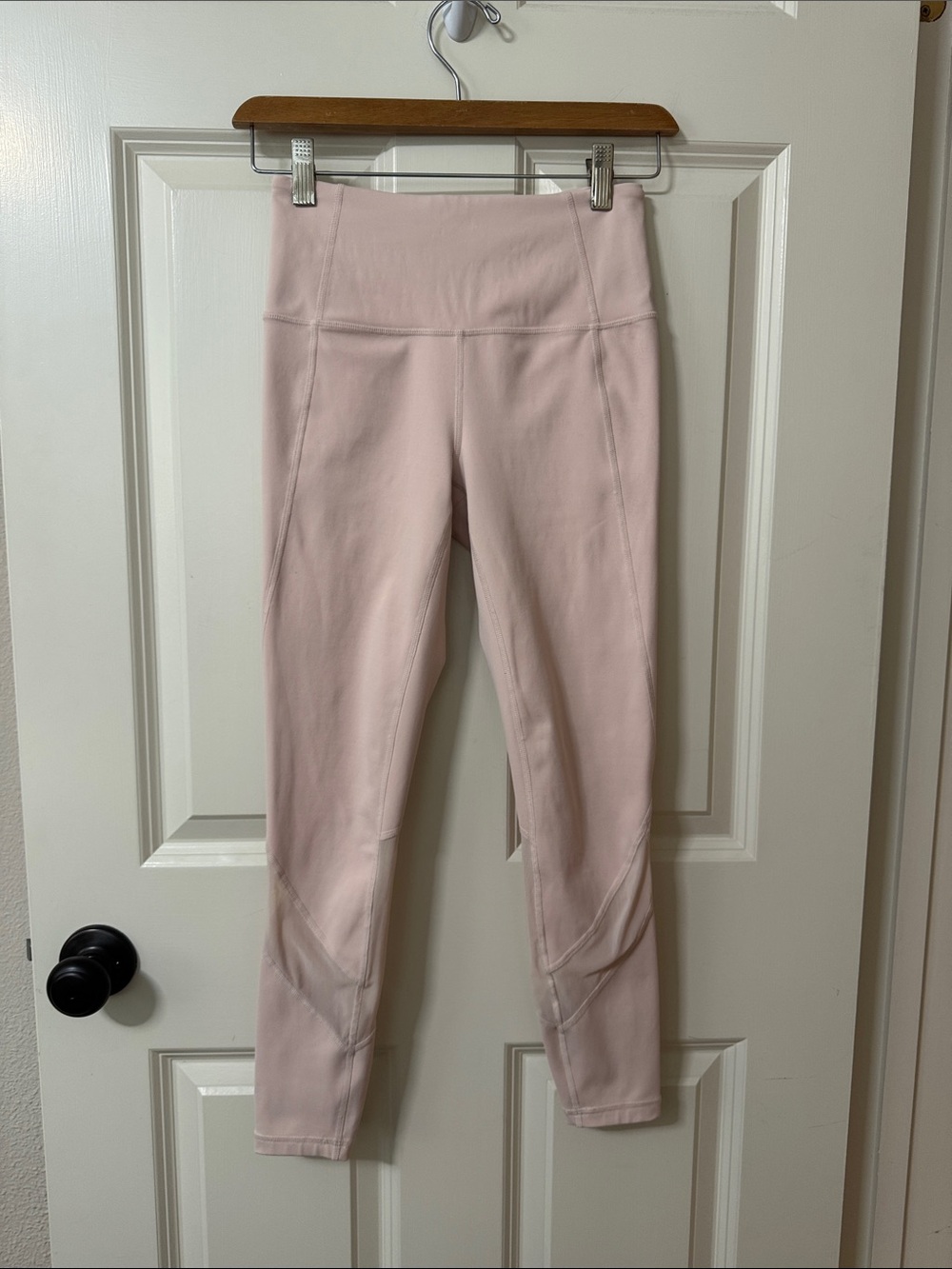 Athleta Light Pink High-Waist Leggings